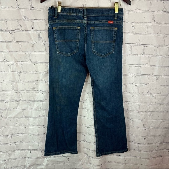 wrangler cowboy western 5 star classic bootcut jeans 6BRHWFS boys sz 14 HUSKY - Picture 2 of 7